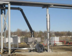 APC Air pollution control system installed at an asphalt terminal